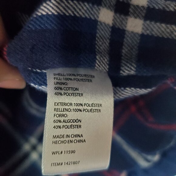 Weatherproof Jacket Mens Medium Blue Reversible Zip Puffer Vest Gorpcore - Picture 3 of 8